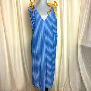 Matilda Jane Sandy Seashell Daydream Striped Tie Shoulder Swim Cover Up Dress